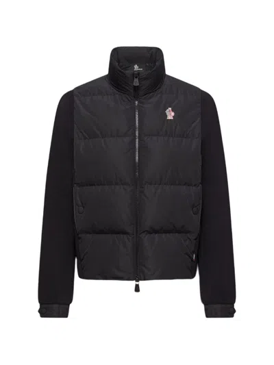 Moncler Grenoble Padded Cardigan In Black