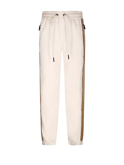 Moncler Panelled Performance Track Pants In White