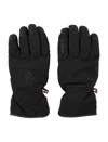 Moncler Grenoble Padded Soft Shell Gloves In Black