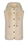 Moncler Grenoble Padded Vest Arve In Neutral