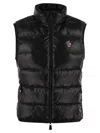 Moncler Down Vest In Black
