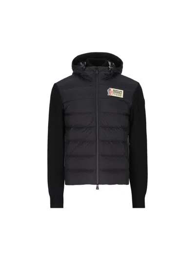 Moncler Grenoble Padded Zip In Black