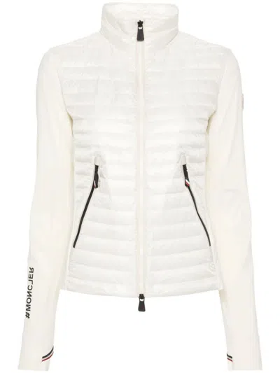 Moncler Grenoble Padded Zip Sweatshirt In White