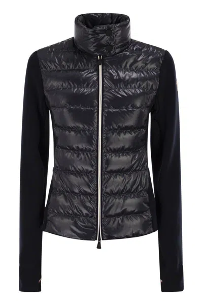 Moncler Grenoble Padded Zip-up Sweatshirt In Black