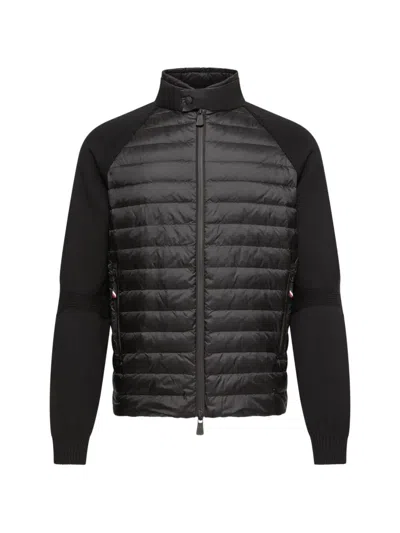 Moncler Grenoble Padded Zipped Cardigan In Black