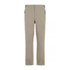 Moncler Grenoble Tapered Fit Trousers In Neutral Palette