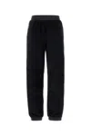 Moncler Eco Fur Joggers With Elastic Cuffs And Pockets In Black