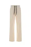 Moncler Casual Flannel Joggers Featuring Seam Detailing In Neutral