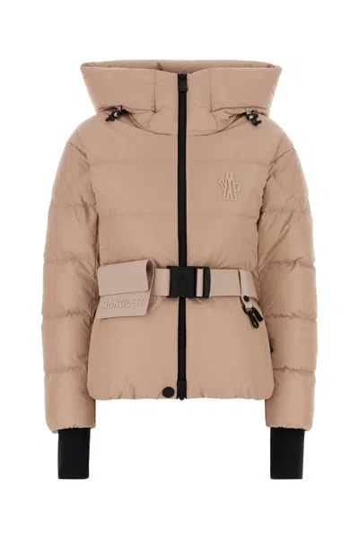 Moncler Grenoble Pastel Nylon Bouquetin Quilted Down Jacket In Pink