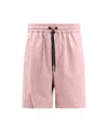 Moncler Grenoble Pink Polyester Clothing Shorts In Pink