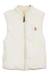 Moncler Grenoble Polartec® Fleece & Rainwear Reversible Vest In Silk White