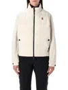 Moncler Jacket With Sleeves In Contrast In White