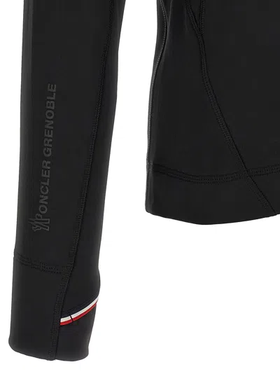Moncler Polartec Thermal Turtleneck Sweater In Black