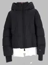 Moncler Ski Jacket With Hood And Elastic Cuffs In Purple