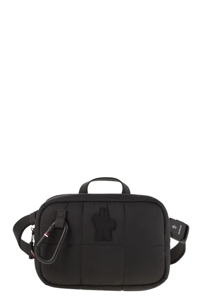 Moncler Grenoble Quilted Bum Bag With Hook In Black