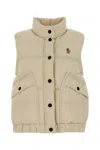 Moncler Grenoble Ivory Nylon Baise Down Jacket In Gray