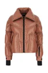 Moncler Puffer Design High Collar Down Jacket In Red