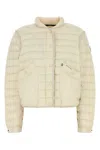 Moncler Ivory Nylon Madulain Down Jacket In White