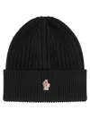 MONCLER MONCLER GRENOBLE RIBBED WOOL CAP