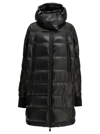 Moncler Rochelairs Quilted Hooded Coat In Black