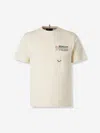 Moncler Grenoble Round Neck T-shirt In Neutral