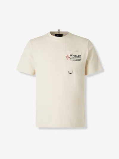 Moncler Grenoble Round Neck T-shirt In Neutral