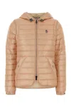 Moncler Grenoble Karura Short Transformable Down Jacket Pink In Brown