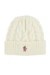 Moncler Grenoble Braided Wool Beanie In White