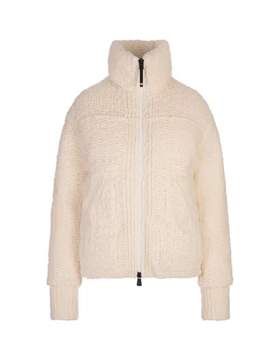 Moncler Grenoble Serfaus Short Down Jacket In White