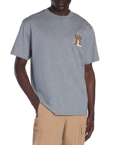 Moncler Grenoble Short Sleeve Graphic Tee In Grey