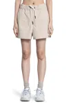 Moncler Grenoble Bermuda With Logo In Beige
