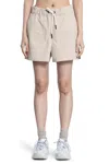 Moncler Grenoble Bermuda With Logo In Beige