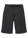 Moncler Tailored Shorts With Pockets And Elastic Waistband In Black