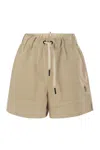 MONCLER MONCLER GRENOBLE SHORTS IN TECHNICAL FROISSÉ