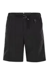 Moncler Day-namic Nylon Bermuda Shorts With Adjustable Drawstring In Black