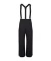 Moncler Adjustable Strap Nylon Technical Pants In Black