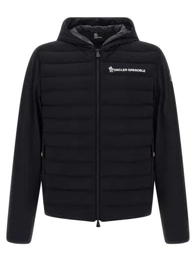 Moncler Grenoble Padded Zip-up Sweatshirt In Black
