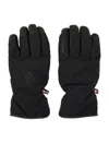 Moncler Grenoble Padded Soft Shell Gloves In Black