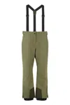 Moncler Gore-tex Ski Trousers Suspenders In Green