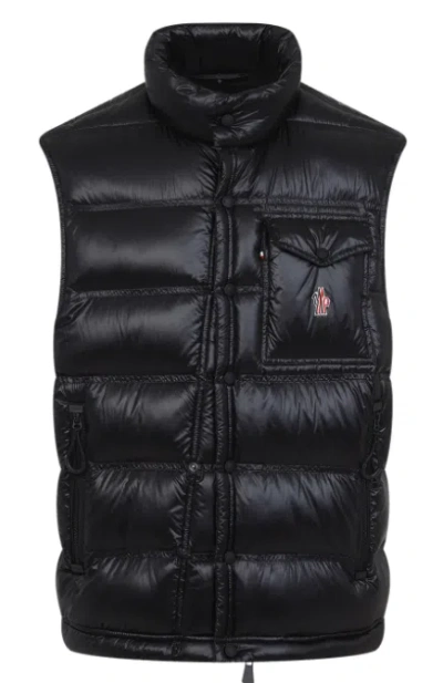 Moncler Grenoble Sleeveless Padded Vest In Black