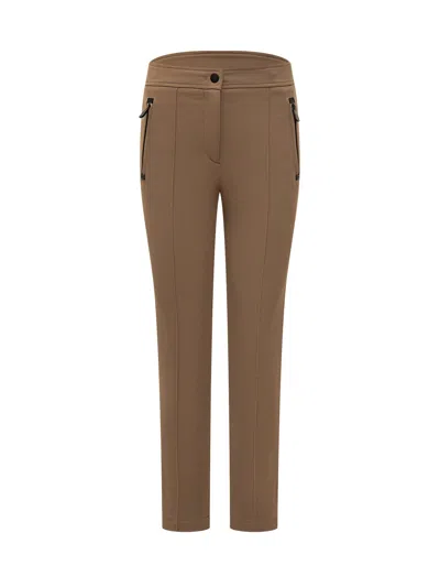 Moncler Grenoble Slim Fit Trousers For Fw25 In Brown