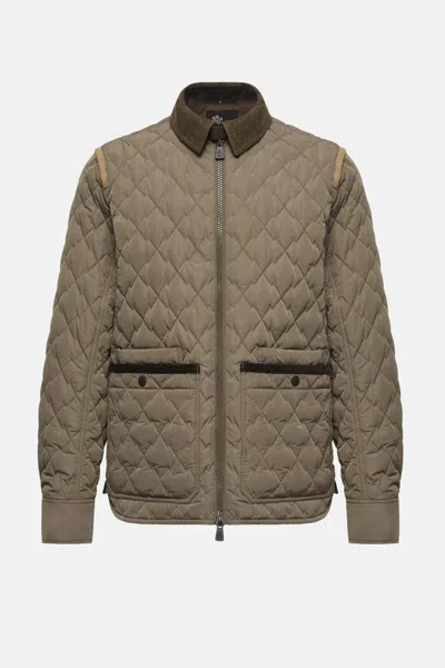 Moncler Grenoble Soleil Shirt Jacket In Gray