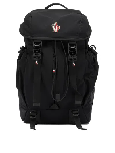 Moncler Grenoble Sports Backpack With Logo In Black