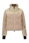 Moncler Pink And Ivory Stennes Down Jacket