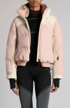Moncler Stennes Down Jacket In Poudre/talco