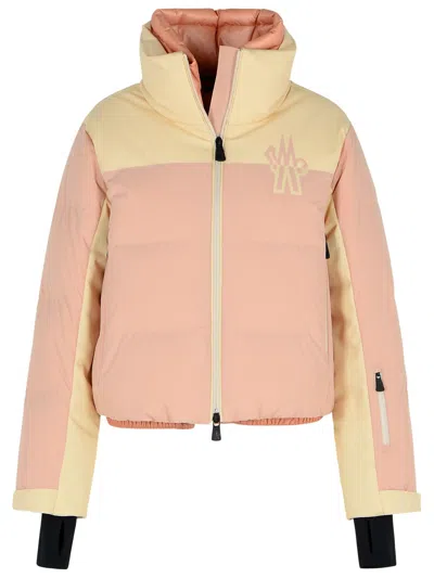 Moncler Grenoble 'stennes' Pink Polyamide Blend Down Jacket Women