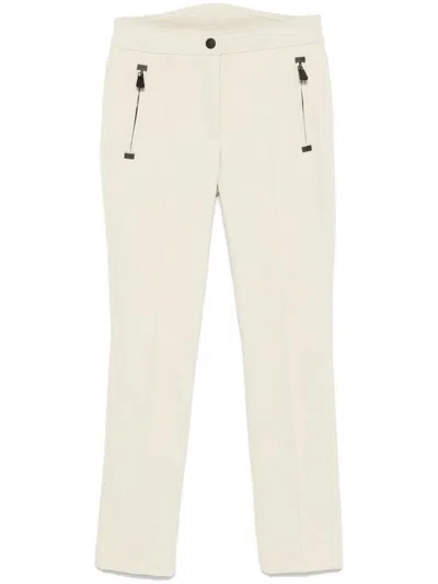 Moncler Grenoble Stretch Twill Trousers Clothing In Neutral