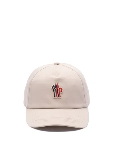 Moncler Grenoble Structured Baseball Cap With Embroidered Logo In Neutral