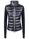 Moncler Insulated Zip Sweatshirt For Outdoor Activities In Black