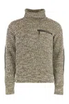 Moncler Wool Turtleneck Sweater For Versatile Styling In Green